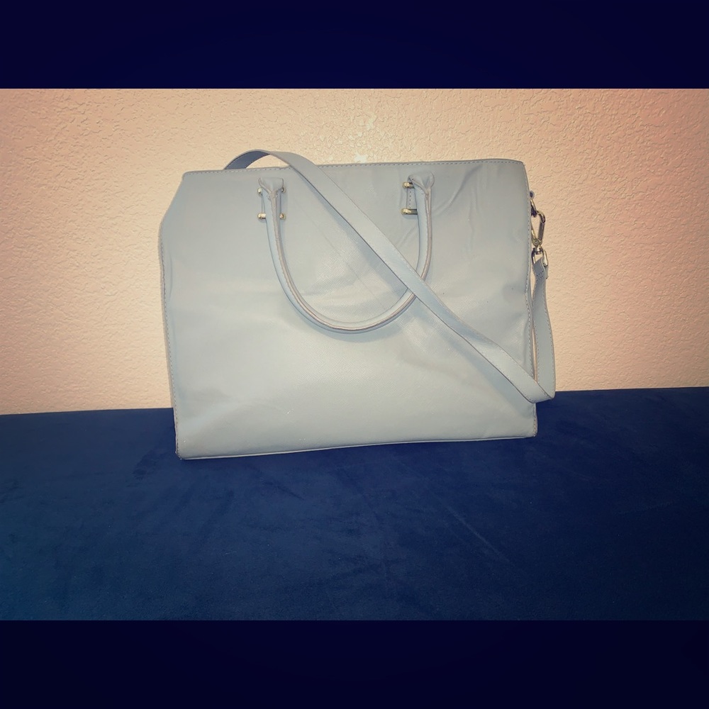 Large baby blue tote